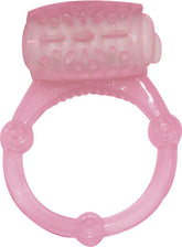 Humm Dinger Vibrating Penis Ring With Clitoral Stimulator Magenta Cock Rings Vibrating